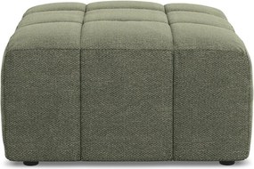 Zelená podnožka z textílie buklé Aloha – Makamii