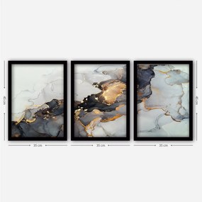 Sada obrazov Marble 3 ks 35x45 cm