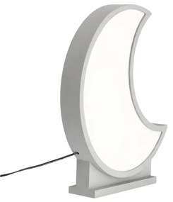 LED Detská stolná lampa MOON LED/12W/230V sivá