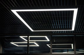 Toolight Toolight, LED stropné svietidlo 60x60x5 cm 36W 4000K APP1284-C, čierna, OSW-00942