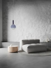 LED stmievateľný modro-zlatáý dizajnový luster Nostos