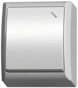 Vypínač schodisko biely IP44