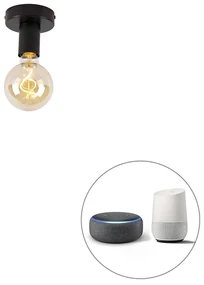 Inteligentné stropné svietidlo čierne vrátane Wifi G95 - Facile