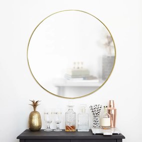 Umbra Zrkadlo HUBBA 86.5 cm s mosadzným lemom
