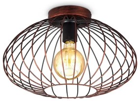 B.K. Licht 1471 - Prisadený luster RETRO 1xE27/40W/230V medená