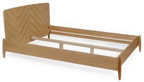 Dvojlôžková posteľ Woodman Farsta Herringbone, 140 × 200 cm