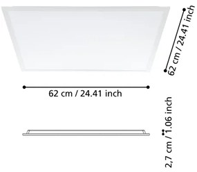 Eglo 900938 - LED Prisadený panel RABASSA LED/33W/230V 62x62 cm