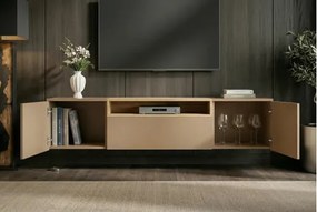 TV-skrinka 47809 Loft 160cm Sivá/Prírodná Dub Dyha - Komfort-nábytok
