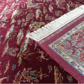 Koberec Exkluzívny Qum Silk 10 červený