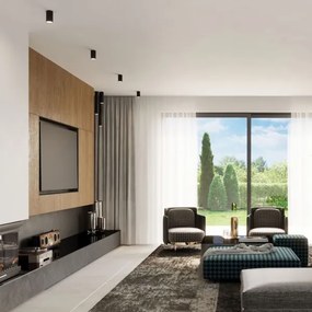 Sollux SL.1002 - Bodové svietidlo LAGOS 1xGU10/10W/230V 40 cm čierna