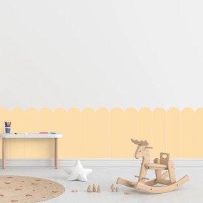 PIPPER. Oblúk - Žltá farba - textilná nálepka na stenu Farba: Bledá, Veľkosť: 60 cm