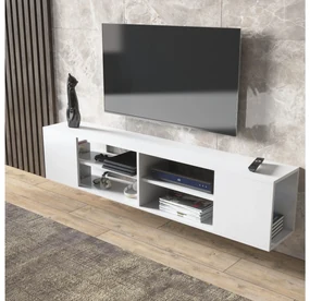 TV stolík/skrinka Franc 4 (biela). Vlastná spoľahlivá doprava až k Vám domov. 1107872