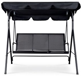 Záhradná hojdačka pre 3 osoby s nastaviteľnou strieškou