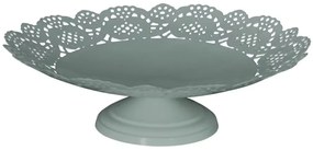 Biely kovový krútený svietnik na úzku sviečku Estelle - Ø 10,5*22 cm