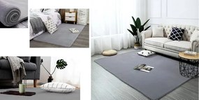 Protišmykový koberec RABBIT strieborný