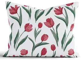 Bavlnená obliečka na vankúš Renforcé 70 × 90 cm – Tulipány