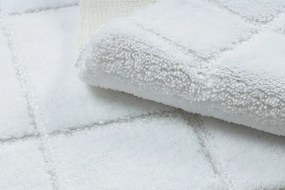 Kúpeľňový koberček SUPREME LINES línie, biely