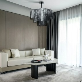 Toolight Toolight, závesné stropné svietidlo 62cm, 8xE14, APP1678-8CP, šedá, OSW-09313