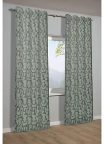 Zelený záves z žakára 135x245 cm Dekor – Sehlbach