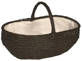 Prútený kôš na drevo s držadlom 40x65 cm