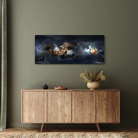 Obraz - Vesmír s hmlovinou (120x50 cm)