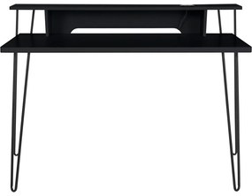 Čierny pracovný stôl Støraa New Haven