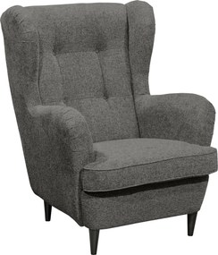 XXXLutz KRESLO UŠIAK, textil, tmavohnedá MID.YOU - Online Only obývacie izby - 002220035016