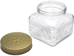 Altom Súprava sklenených dóz so zlatým vekom Daisy 1,3 l, 4 ks, 1,3 l