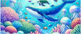 Obraz – Podvodný svet (120x50 cm)