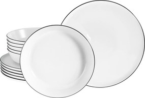 XXXLutz JEDÁLENSKÝ SERVIS Chef Collection Black Line 12-dielne Creatable - Online Only bytové doplnky - 007768054302