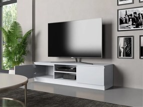 TV skrinka Musecalo 140 (biela matná). Akcia -21%. Vlastná spoľahlivá doprava až k Vám domov. 1132506