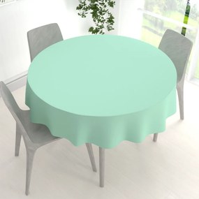 Biante Dekoračný okrúhly obrus Rongo RG-019 Mintový Ø 100 cm