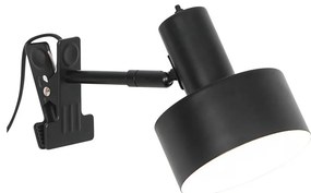 Nordlux - Lampa s klipom MATIS 1xE27/15W/230V čierna