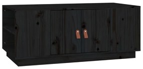 vidaXL Konferenčný stolík čierny 100x50x41 cm borovicové drevo