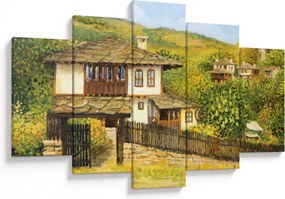 Obraz - Chalúpky v lete (150x105 cm)