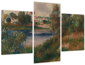 Obraz - Auguste Renoir, Landscape at Vetheuil, reprodukcia (90x60 cm)