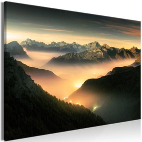Artgeist Obraz - Mountain Breath (1 Part) Wide - Third Variant Veľkosť: 120x80, Verzia: Premium Print