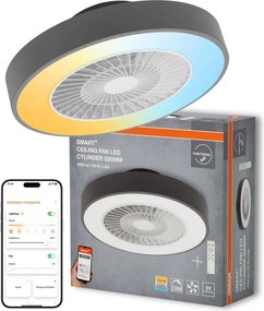 Osram - stmievateľné LED stropné svietidlo s ventilátorom SMART+ LED/78W/230V Wi-Fi +DO