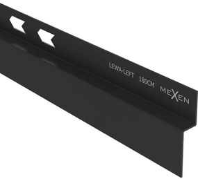 Mexen Line-B lišta 180 cm ľavá, čierna matná, 187002180L