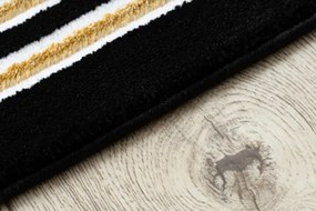 Koberec GLOSS 6776 86 Styl, greek - čierny, zlatý