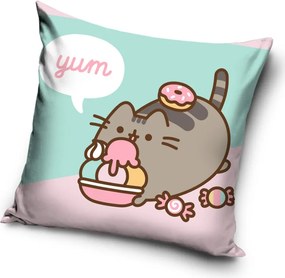 Carbotex Obliečka na vankúšik 40x40 cm - Mačička Pusheen "Desiatka"