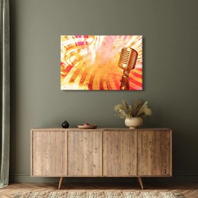 Obraz - Retro mikrofón (90x60 cm)