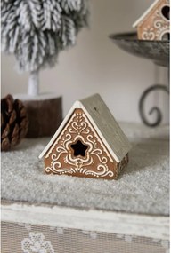 Porcelánový svietnik perníková chalúpka Gingerbread House - 8*7*7 cm