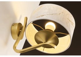 Jupiter 2111 - Nástenné svietidlo KASZMIR 1xE27/15W/230V biela/zlatá/mramorový dekor