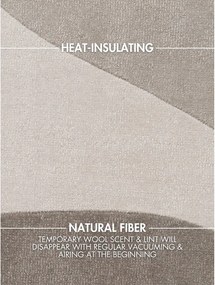 Béžový ručne tkaný vlnený koberec 120x170 cm Hackney Clarissa – Ted Baker