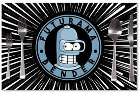 Sablio Prestieranie Futurama Bender Vesmír: 40x30cm