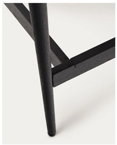 Čierna/v prírodnej farbe barová stolička z dubového dreva (výška sedadla 70 cm) Analy – Kave Home