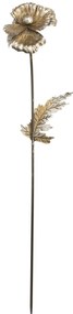 Zapichovacia záhradná dekorácia Flowers, sada 3ks, 74 cm, kov, zlatá