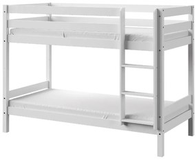 DL Drevená poschodová posteľ Olaf 90x190 - biela