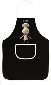 Kuchynská zástera Garlico EMI, čierna